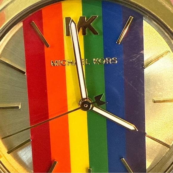 Michael Kors Runway Mercer Pride Rainbow Watch - Picture 6 of 11